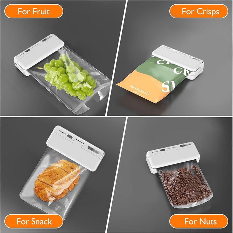 Food Storage Plastic Bag - Máquina Selladora de Bolsas Mini DT39,