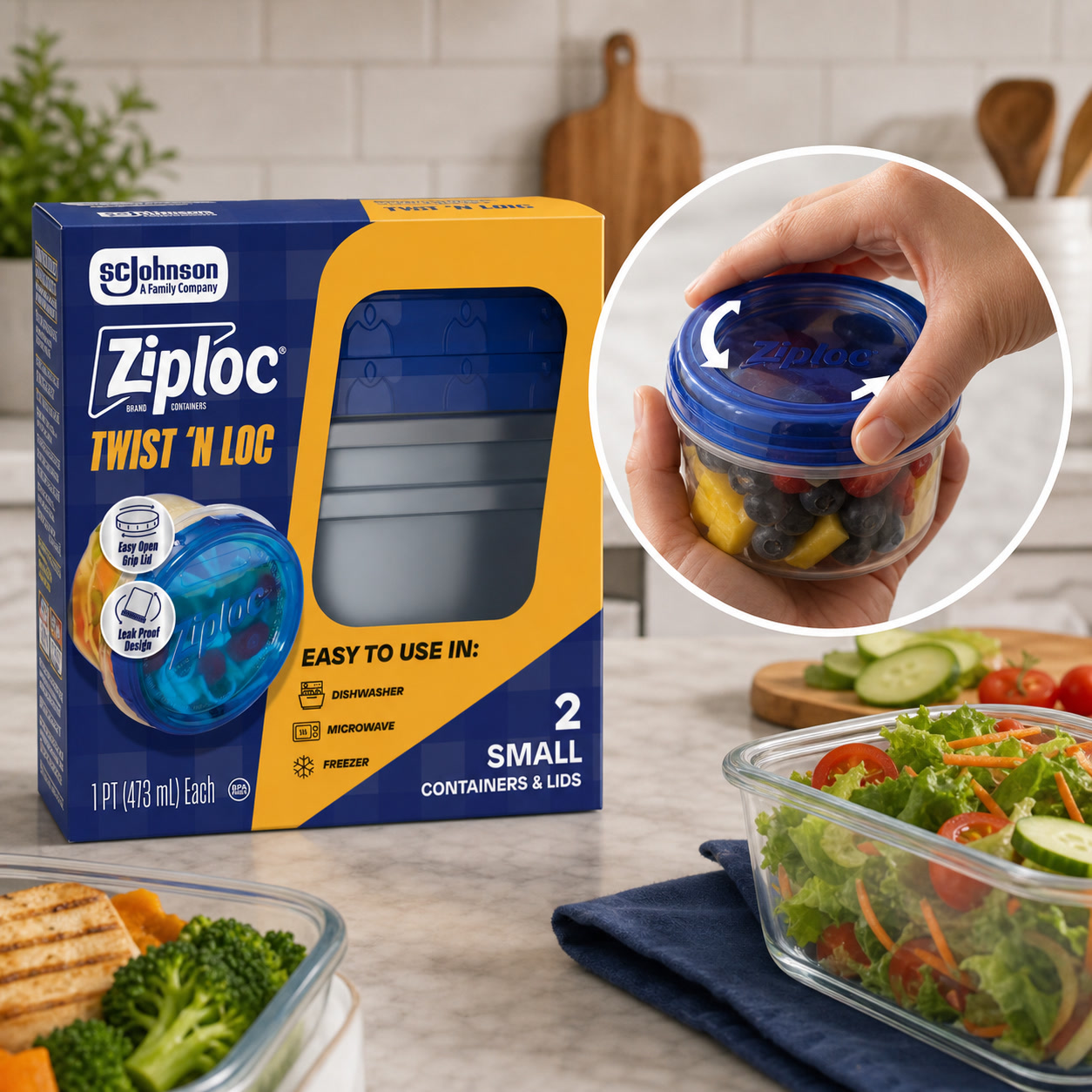 Food Storage Prep Containers - Recipientes de Almacenamiento de Alimentos con