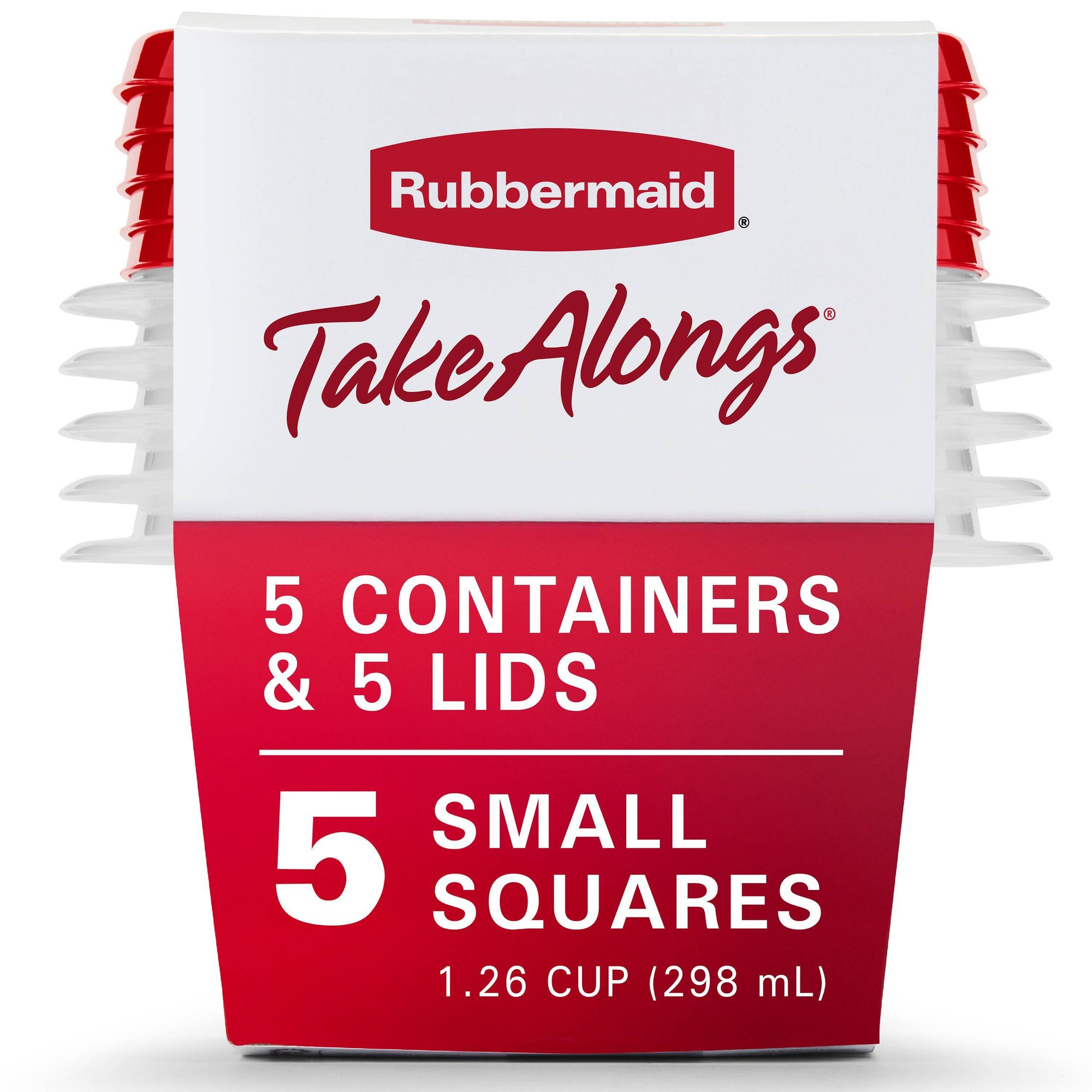 Food Storage Prep Containers - 5 recipientes para almacenamiento de alimentos
