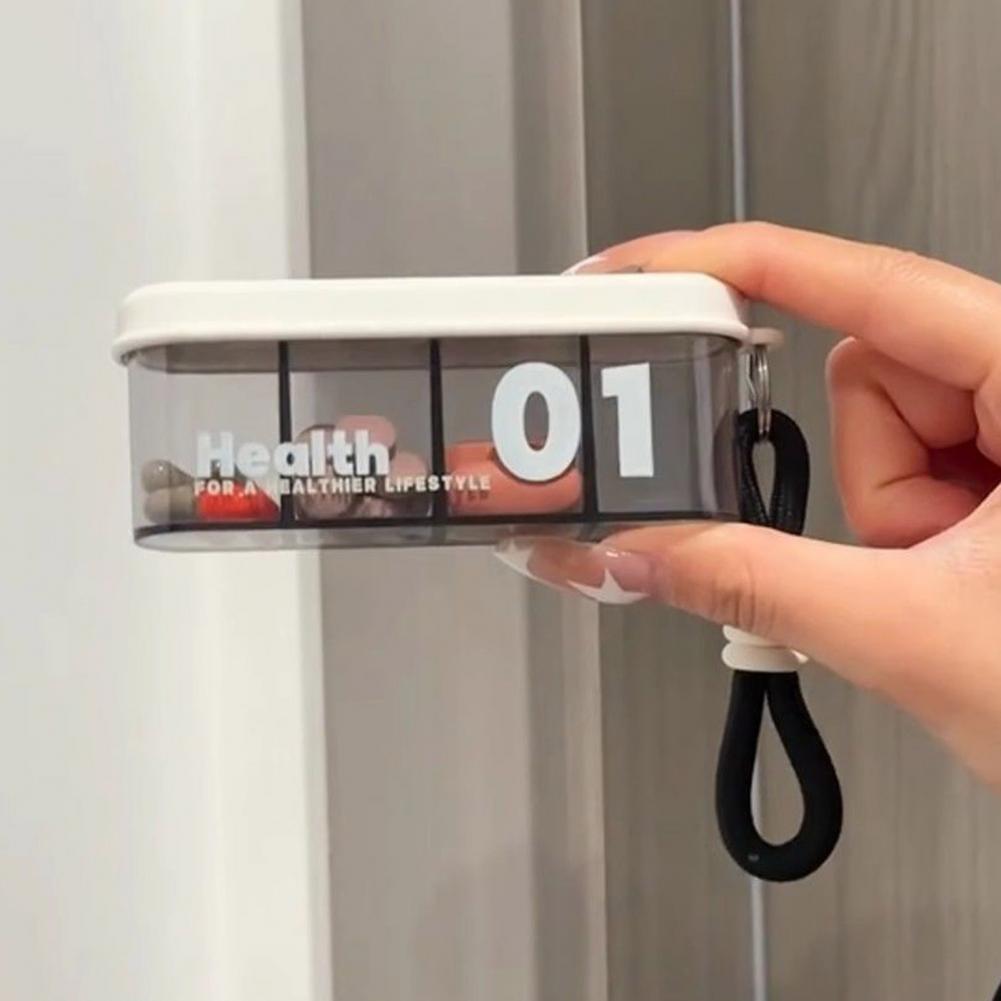 Food Storage Lock Box - Pastillero con Cierre, Pastillero Compacto Portátil