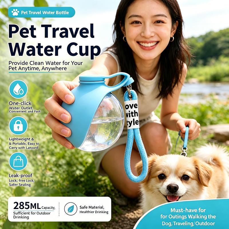 Food Storage Hiking - Botella de agua portátil para mascotas