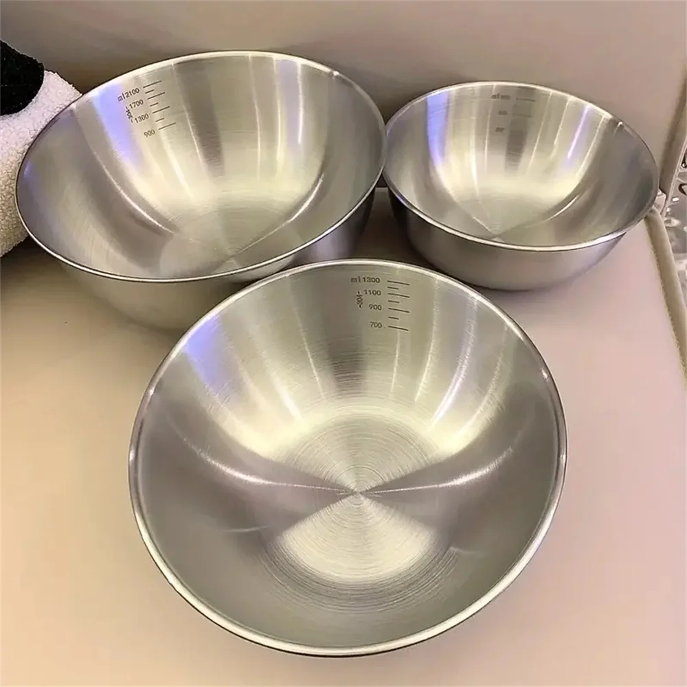 Food Storage In Stainless Steel - Juego de 3 Tazones de Acero