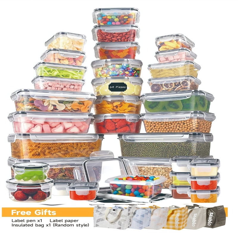 Food Storage Meal Prep - Juego de 48 Recipientes para Almacenamiento