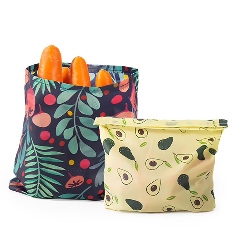 Food Storage Plastic Bag - Juego de 3 Bolsas Reutilizables de