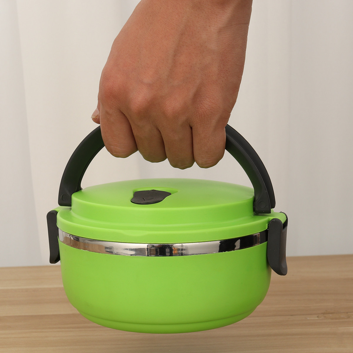 Lonchera de Acero Inoxidable d - Food Storage Lock Box reseña y precio
