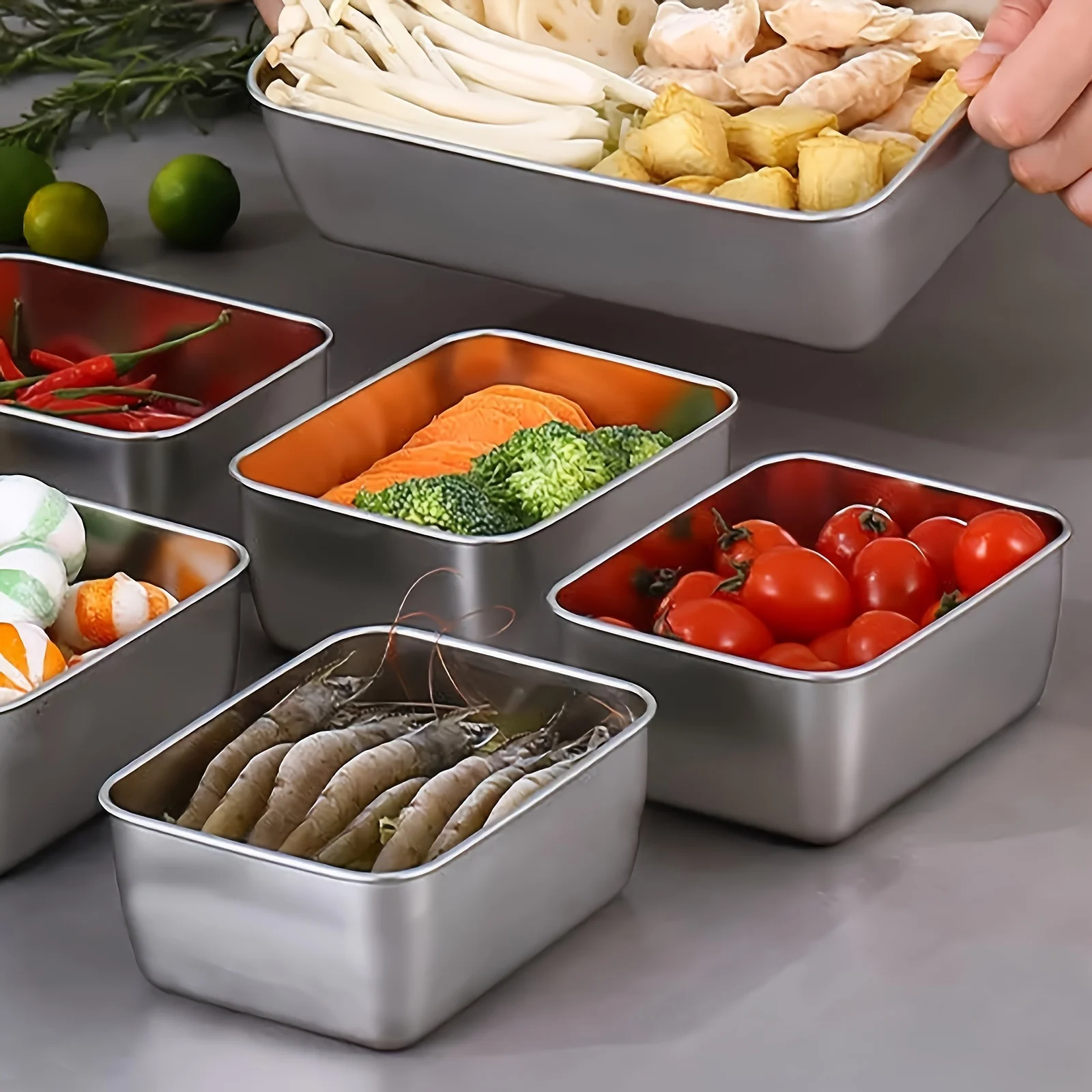 Juego de recipientes de acero  - Food Storage In Stainless Steel reseña y precio