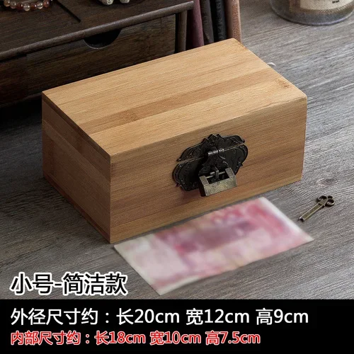 Caja de Madera Rectangular con - Food Storage Lock Box reseña y precio