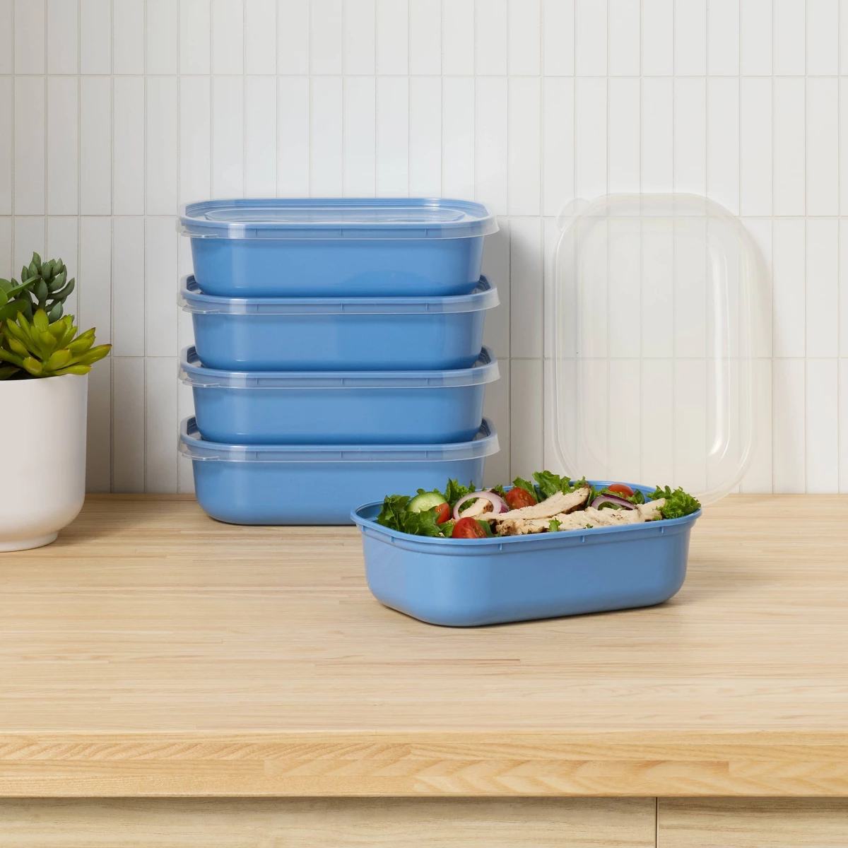 Juego de 10 Recipientes de Plá - Food Storage Prep Containers reseña y precio