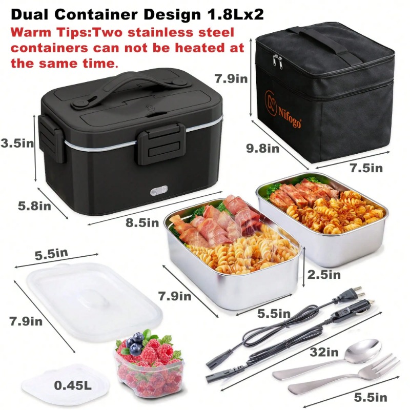 Lonchera Eléctrica de 100W, Ca - Food Storage Bag Organizer reseña y precio