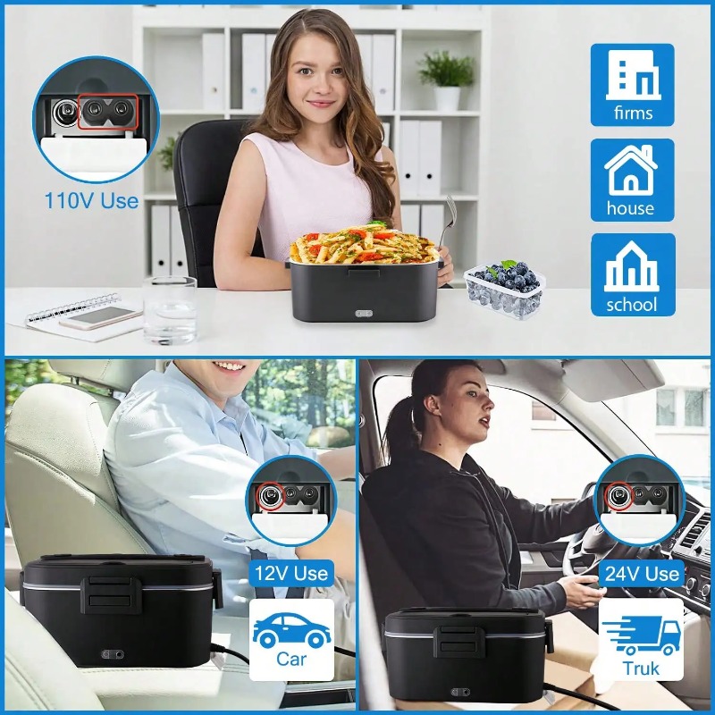 Lonchera Eléctrica de 100W, Ca - Food Storage Bag Organizer reseña y precio