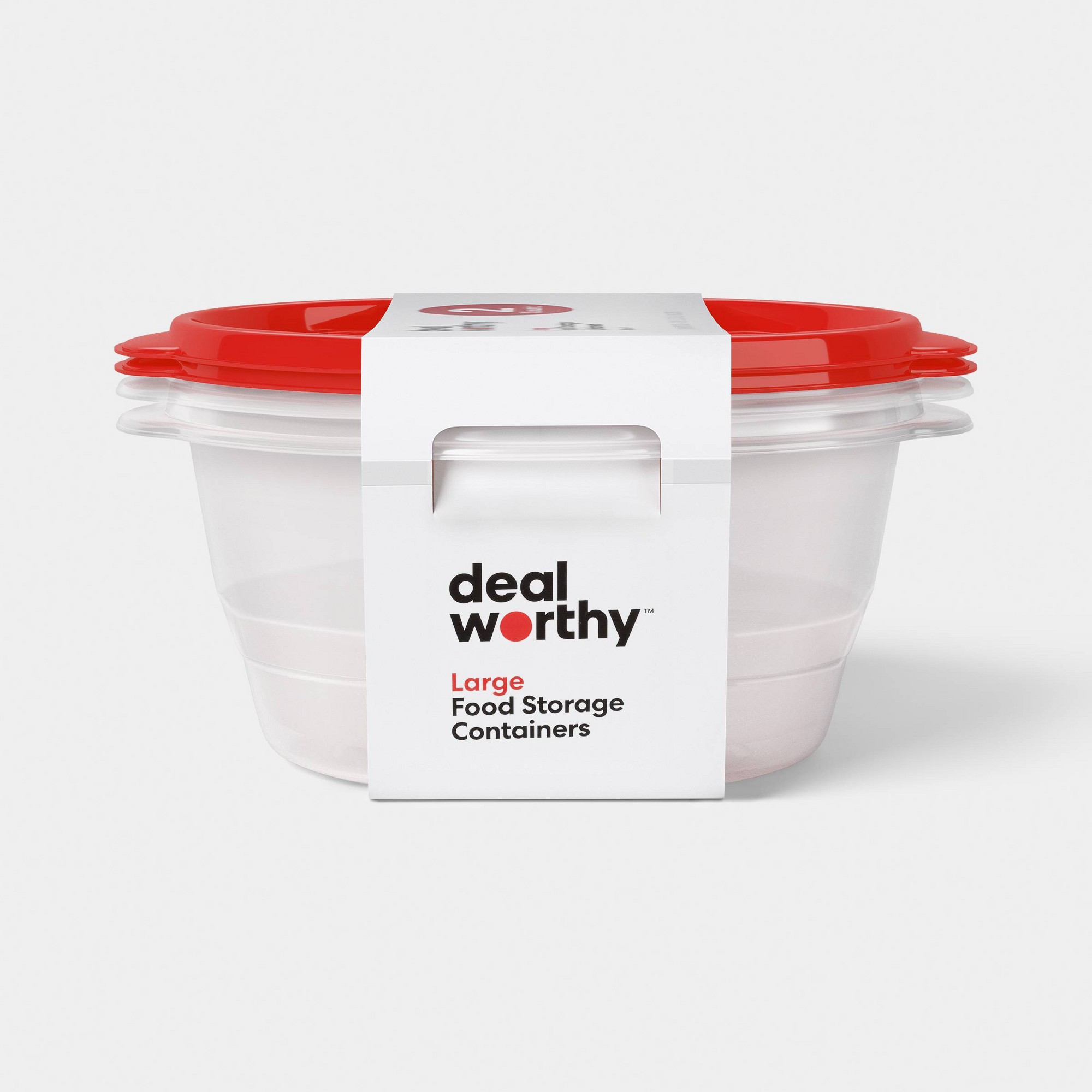 Recipientes Redondos Grandes d - Food Storage Prep Containers reseña y precio