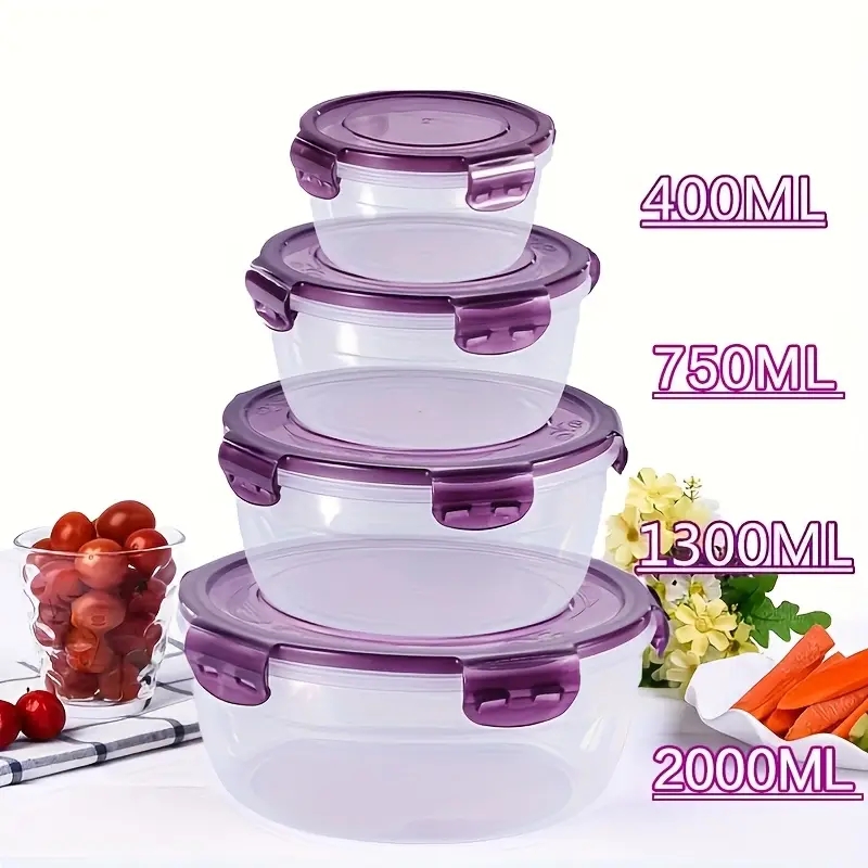4 Recipientes de Plástico para - Food Storage Unit reseña y precio