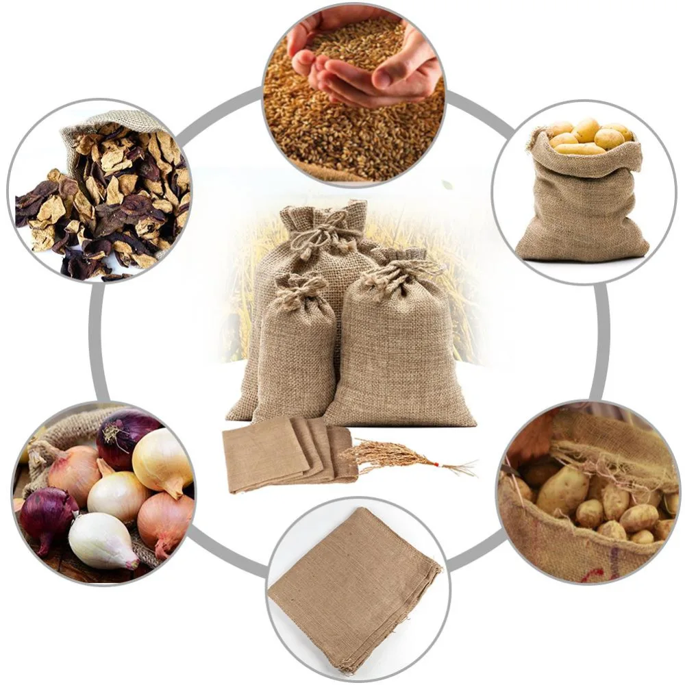 Sacos de arpillera de yute Nat - Food Storage In Roots reseña y precio