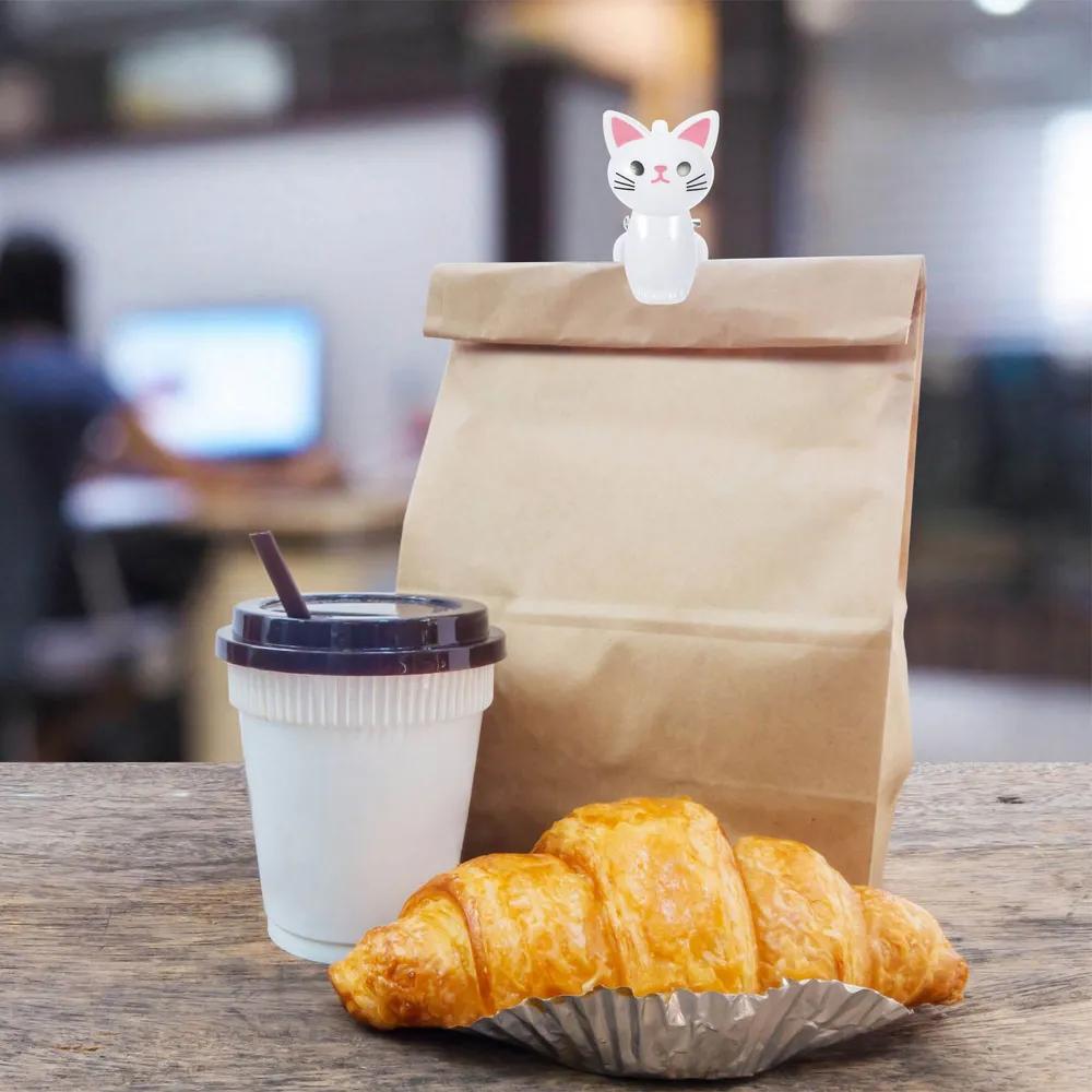 8 clips de plástico con forma  - Food Storage Plastic Bag reseña y precio