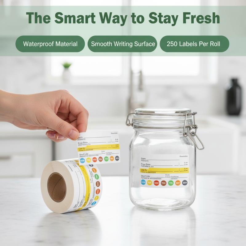 Etiquetas de Fecha para Alimen - Food Storage Prep Containers reseña y precio