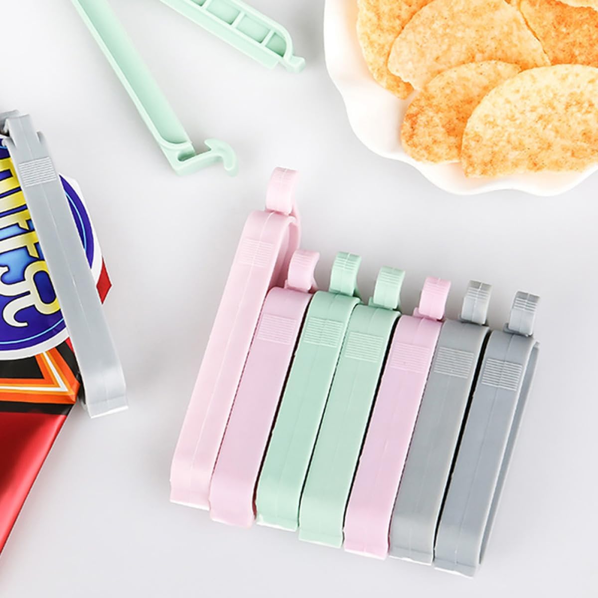 12 clips selladores de plástic - Food Storage Plastic Bag reseña y precio