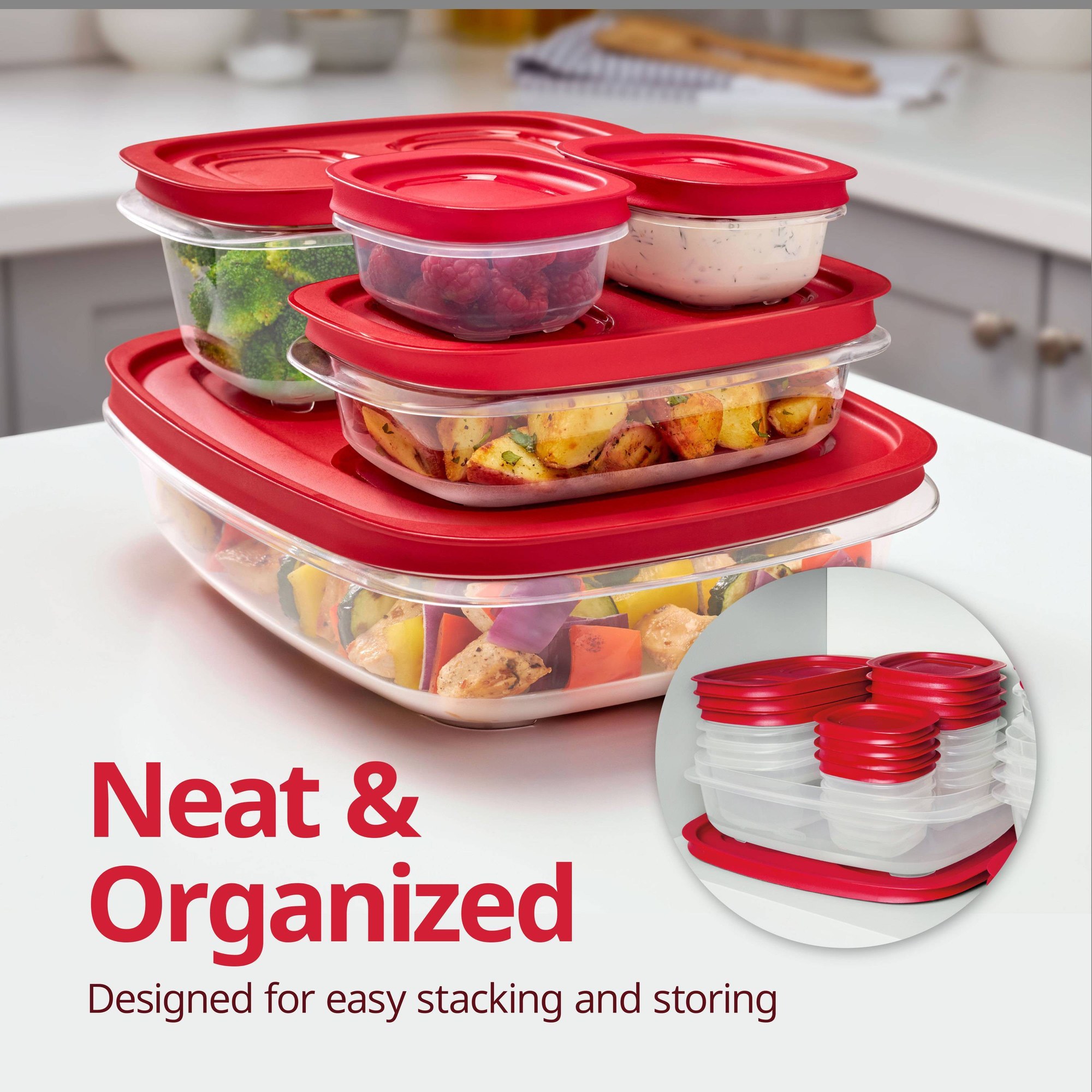 Contenedor Rectangular para Al - Food Storage Prep Containers reseña y precio