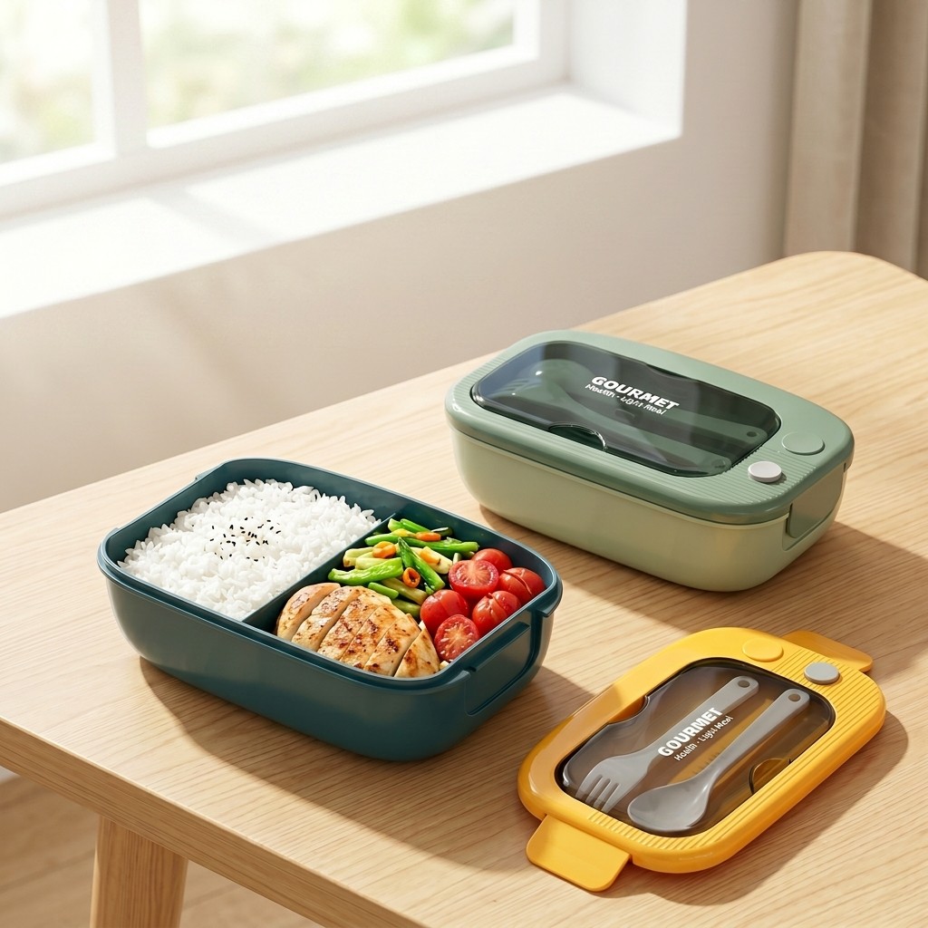 Lonchera Bento de Plástico Apt - Food Storage Prep Containers reseña y precio