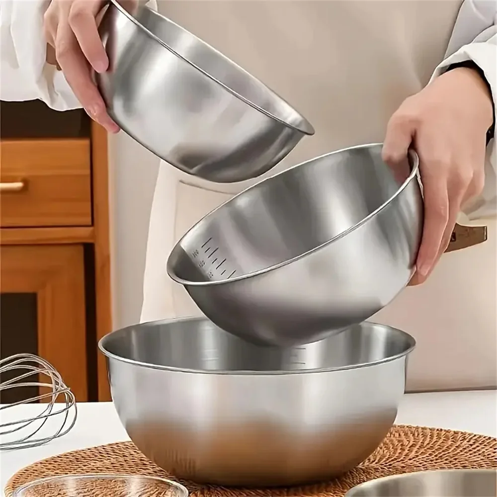 Juego de 3 Tazones de Acero In - Food Storage In Stainless Steel reseña y precio