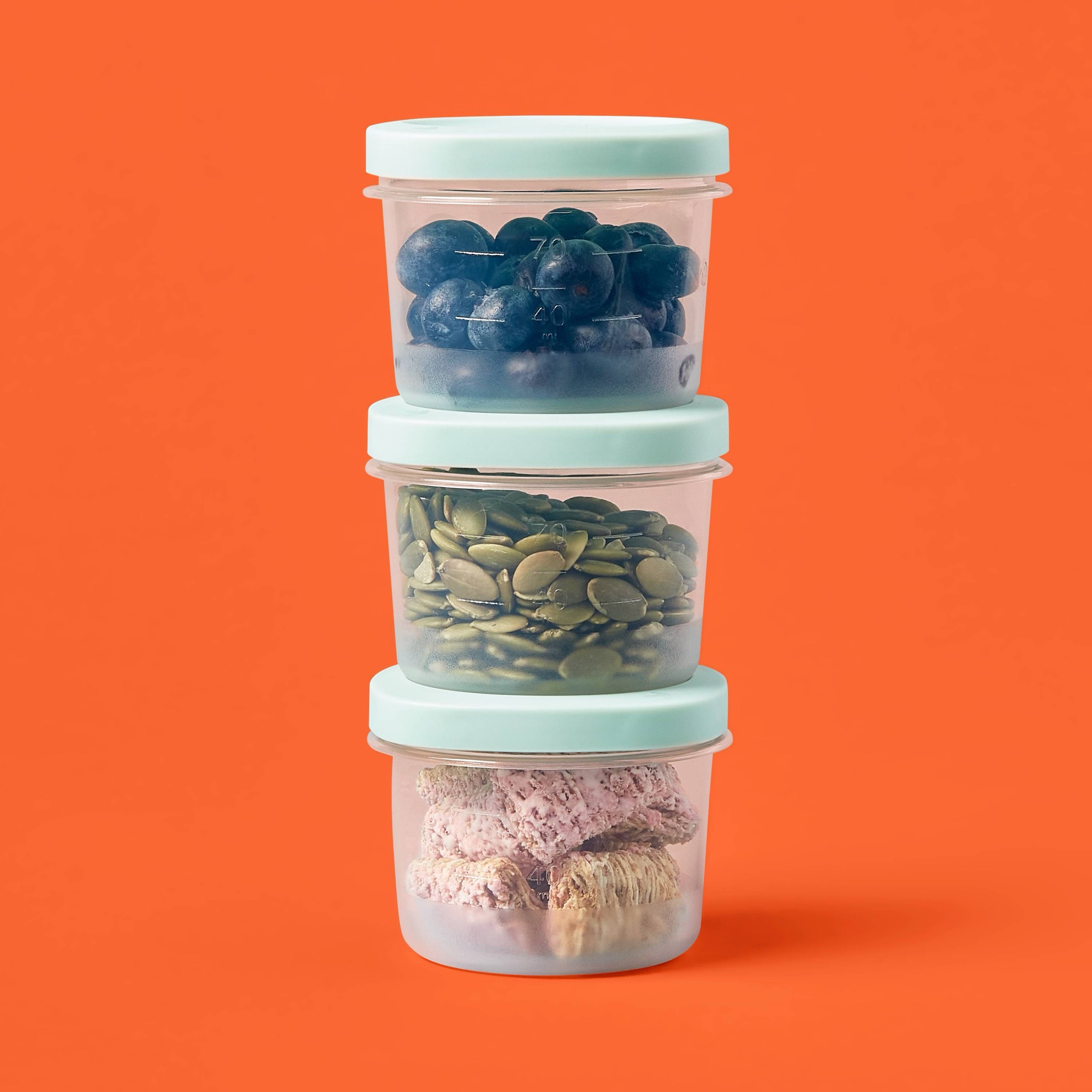 6 recipientes redondos con cie - Food Storage Prep Containers reseña y precio