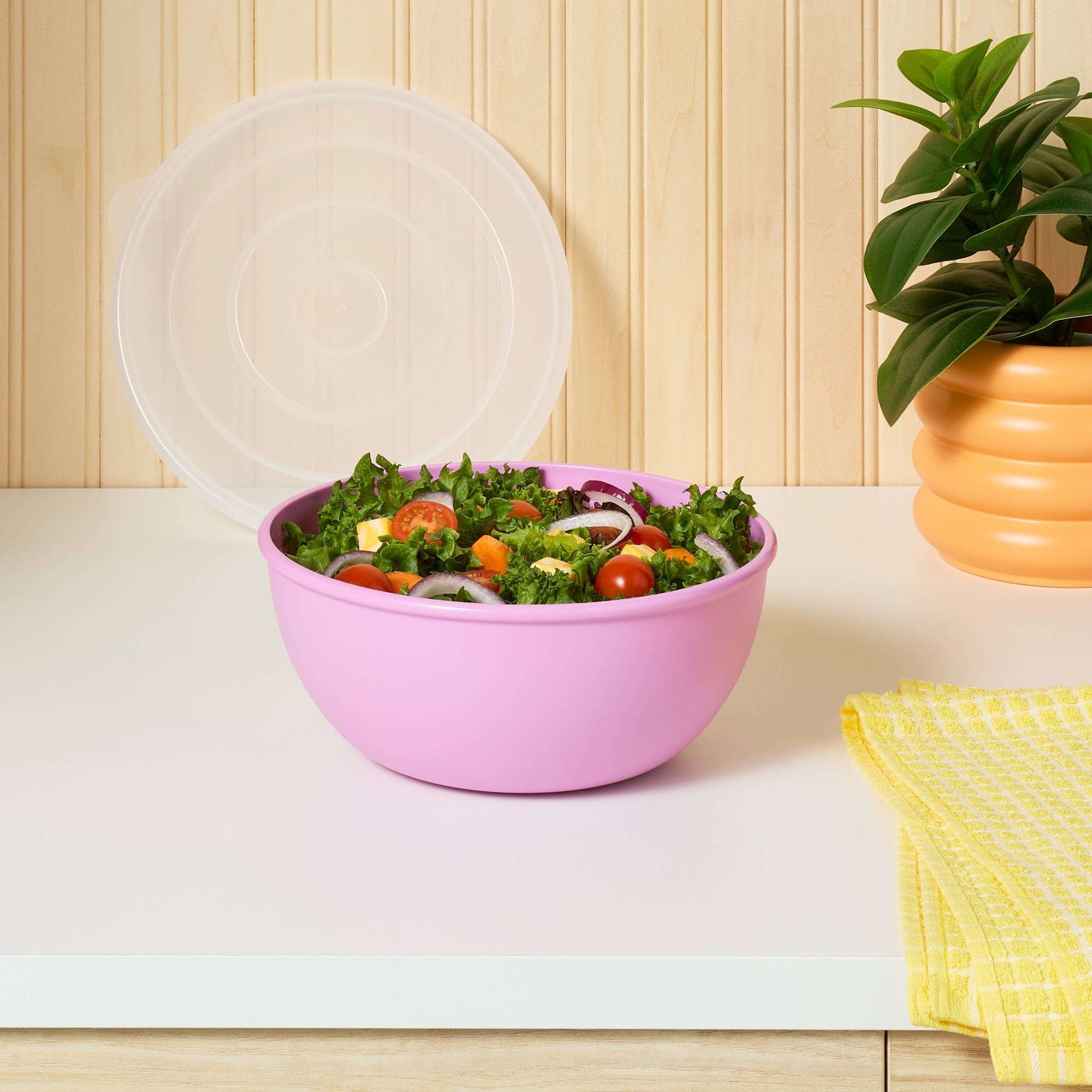 Tazón Rosa con Tapa a Juego, C - Food Storage Meal Prep reseña y precio