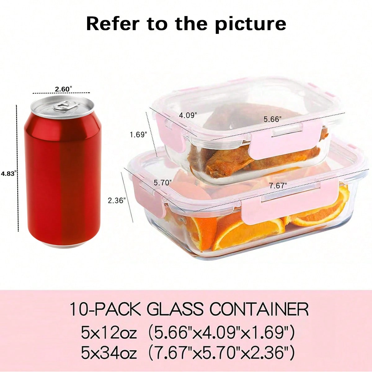 Paquete de 10 Recipientes de V - Food Storage Prep Containers reseña y precio