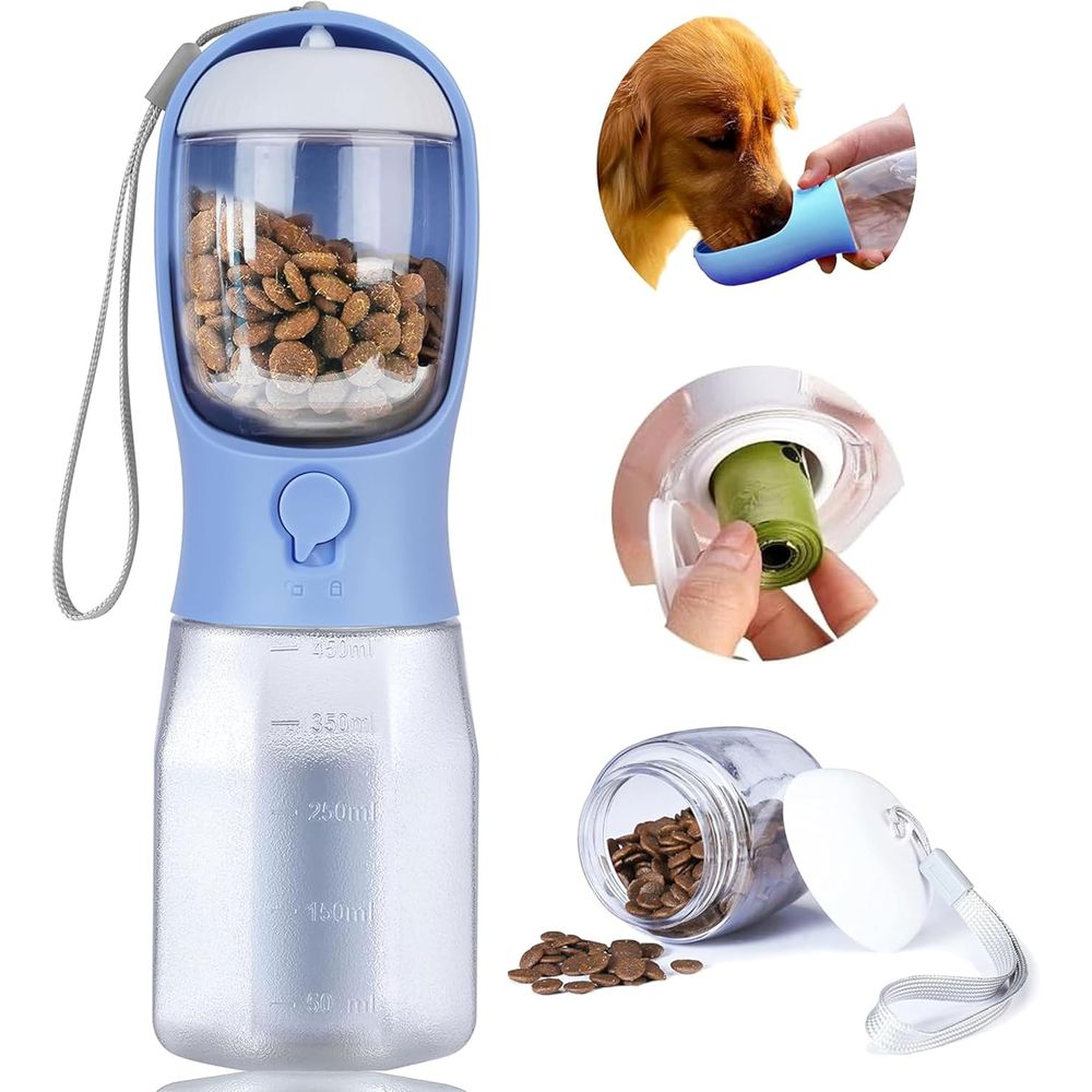 Botella de Agua para Perro con - Food Storage Hiking reseña y precio